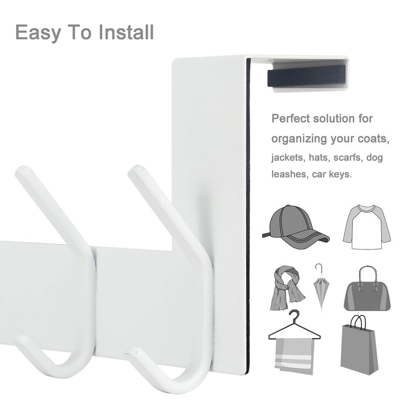 WEBI Over The Door Hook for Hanging,Door Hanger,Over The Door Towel Rack,Over Door Coat Hanger Over Door Coat Rack for Hanging Clothes,Towels,Hats,Behind Back of Bathroom,Antique Copper - Image 5